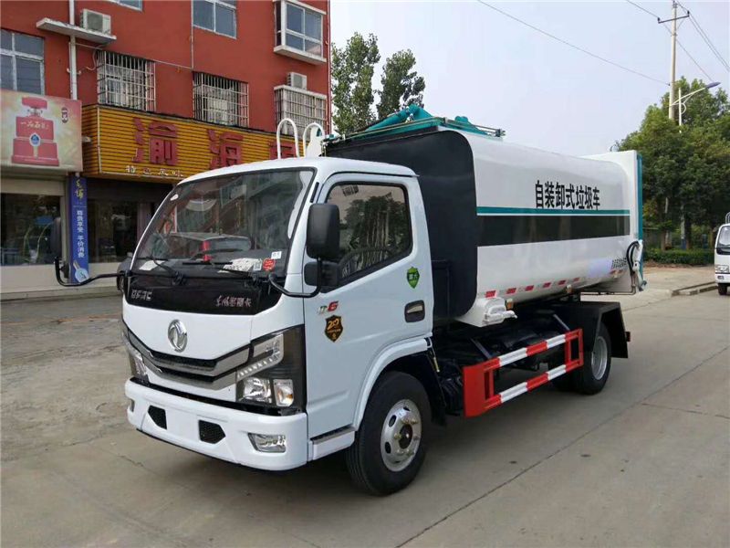 國六東風小多利卡掛桶式垃圾車