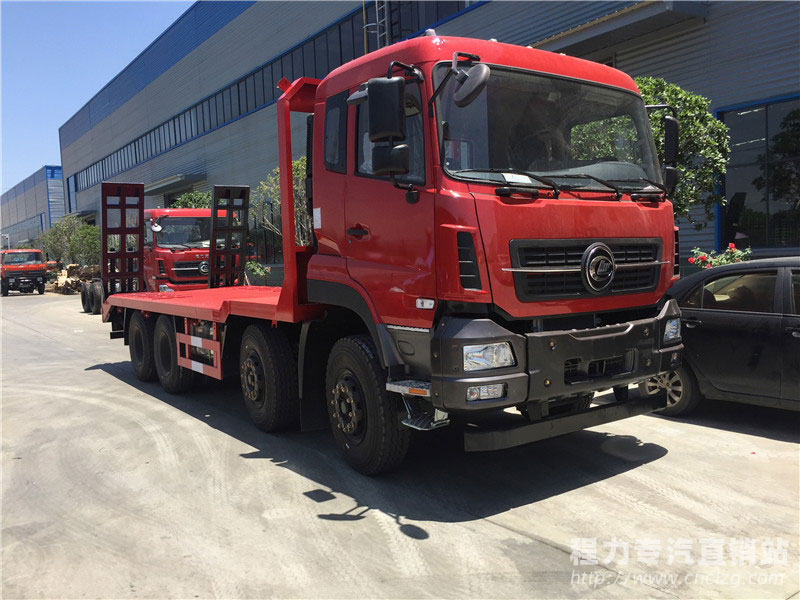 程力前四后八平板運輸車
